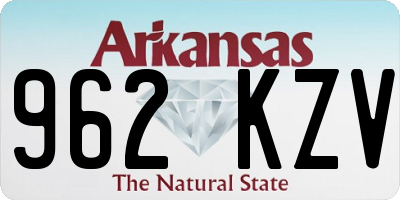 AR license plate 962KZV