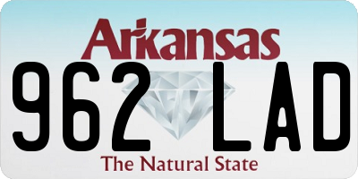 AR license plate 962LAD