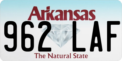 AR license plate 962LAF