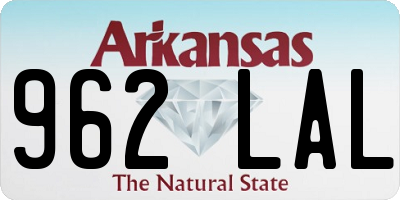 AR license plate 962LAL