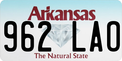 AR license plate 962LAO