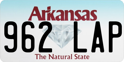 AR license plate 962LAP