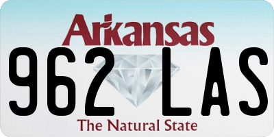 AR license plate 962LAS