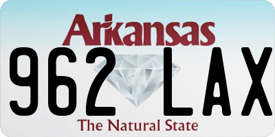 AR license plate 962LAX