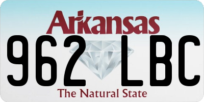 AR license plate 962LBC