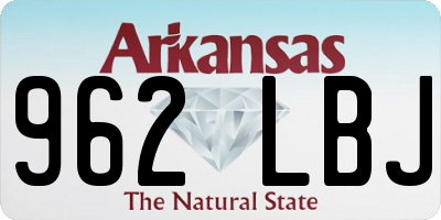 AR license plate 962LBJ