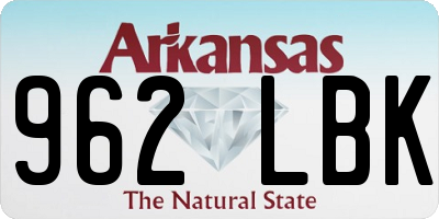 AR license plate 962LBK