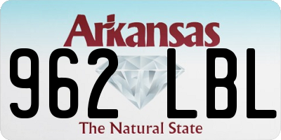 AR license plate 962LBL