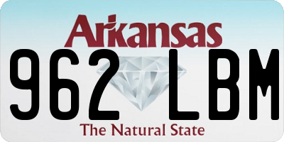 AR license plate 962LBM