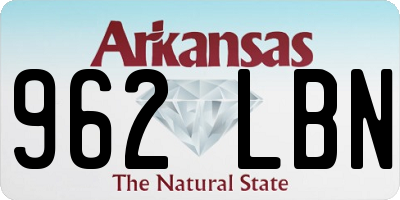 AR license plate 962LBN