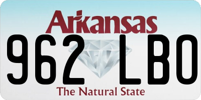 AR license plate 962LBO