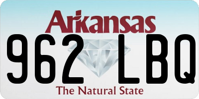 AR license plate 962LBQ
