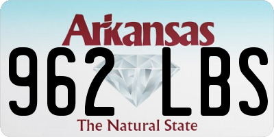 AR license plate 962LBS