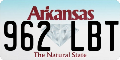 AR license plate 962LBT