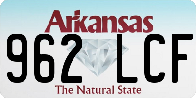AR license plate 962LCF