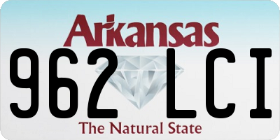 AR license plate 962LCI