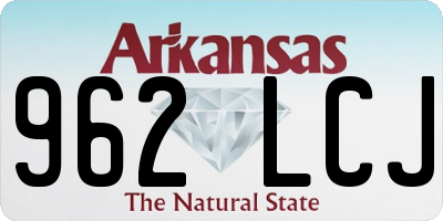 AR license plate 962LCJ