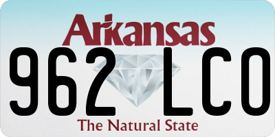 AR license plate 962LCO