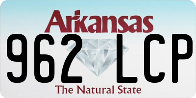 AR license plate 962LCP