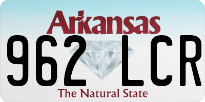 AR license plate 962LCR