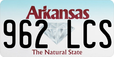 AR license plate 962LCS
