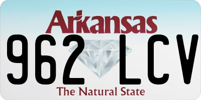 AR license plate 962LCV
