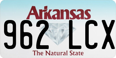 AR license plate 962LCX