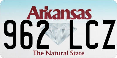 AR license plate 962LCZ