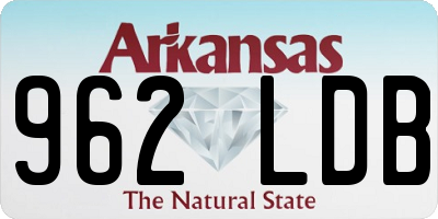 AR license plate 962LDB