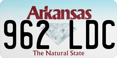 AR license plate 962LDC