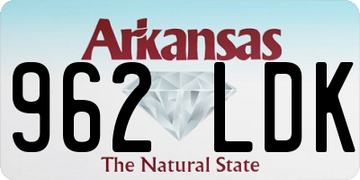 AR license plate 962LDK