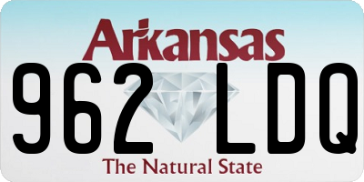 AR license plate 962LDQ