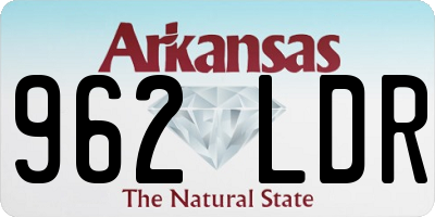 AR license plate 962LDR