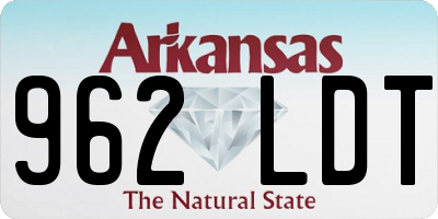 AR license plate 962LDT