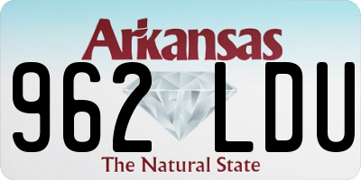 AR license plate 962LDU