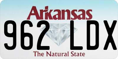 AR license plate 962LDX