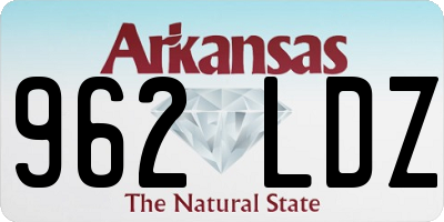 AR license plate 962LDZ