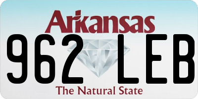 AR license plate 962LEB