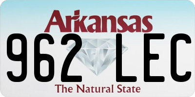 AR license plate 962LEC