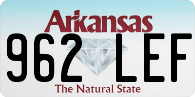 AR license plate 962LEF