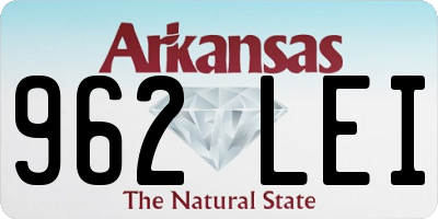 AR license plate 962LEI
