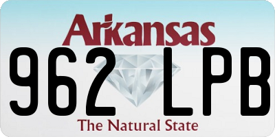 AR license plate 962LPB