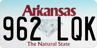 AR license plate 962LQK