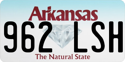 AR license plate 962LSH