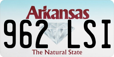 AR license plate 962LSI