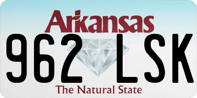 AR license plate 962LSK