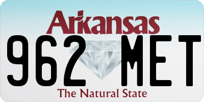 AR license plate 962MET