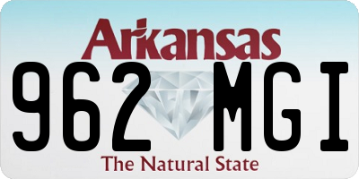 AR license plate 962MGI