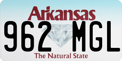 AR license plate 962MGL