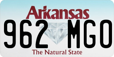 AR license plate 962MGO